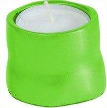 Anodized Aluminum Tea Light Single Candle Holder Green