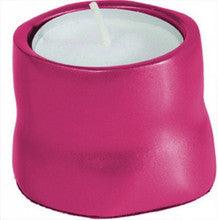 Anodized Aluminum Tea Light Single Candle Holder Red