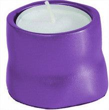 Anodized Aluminum Tea Light Single Candle Holder Purple