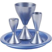 Yair Emanuel Anodized Aluminum Havdallah Set Blue