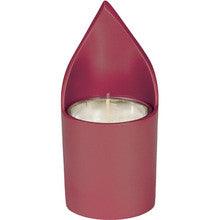 Anodize Memorial Candle Holder Maroon