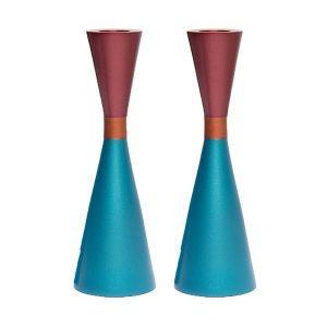 Emanuel Anodized Candlesticks w/ Ring (EM-CSC)