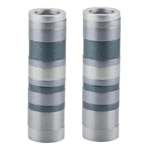 Emanuel Anodized Cylinder Candlesticks-Rings (EM-CK)