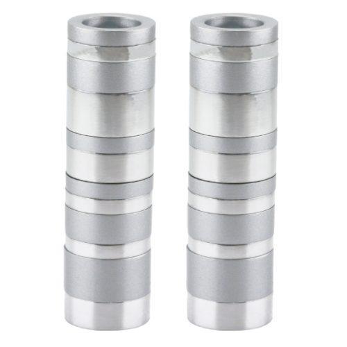 Emanuel Anodized Cylinder Candlesticks-Rings (EM-CK)