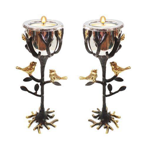 Emanuel Brass Candlesticks- Tree Of Life  (EM-CSM1)