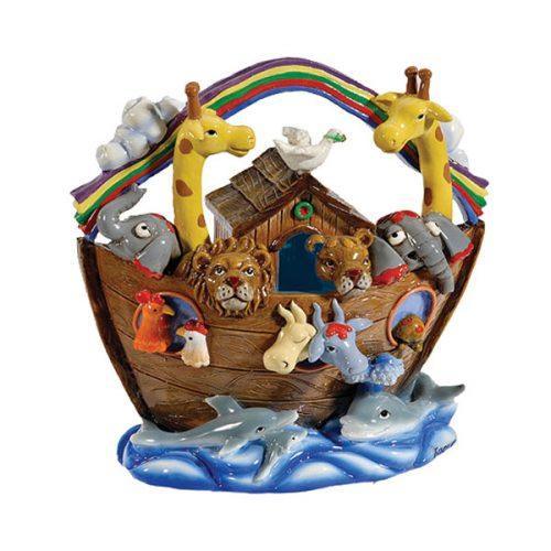 Emanuel Ceramic Tzedakah Box Noah's Ark (EM-TZP1)
