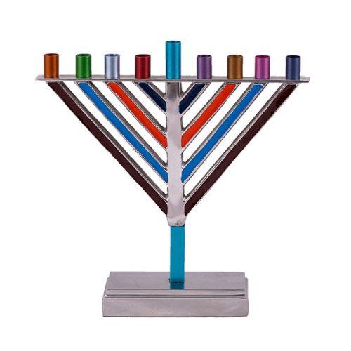 Emanuel Chabad Menorah Large-Multicolor (EM-HAJ1)