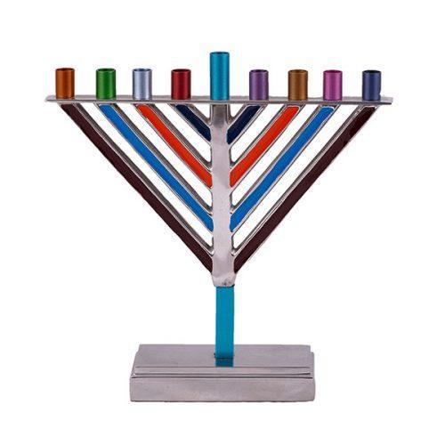 Emanuel Chabad Menorah Large-Multicolor (EM-HAJ1)