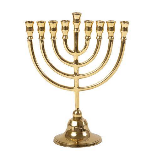 Emanuel Classic Chanukah Menorah - Bronze (EM-HJ1)