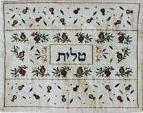 Emanuel Embroidered Tallit Bag White (EM-TBC-6W)