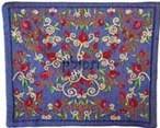 Emanuel Embroidered Tfillin Bag Blue (EM-TFC-6B)