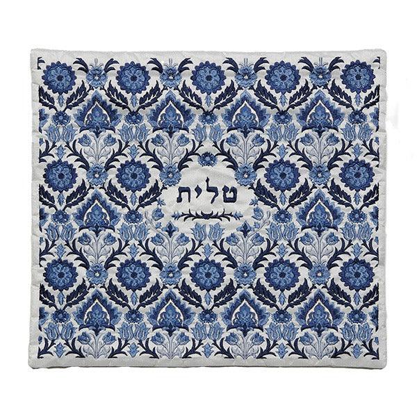 Emanuel Full Embroidered Tallit-Antique Blue (EM-TAH6B)