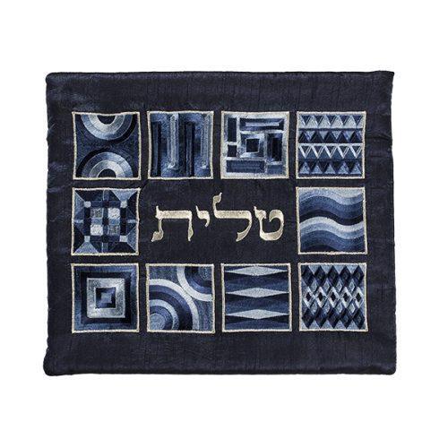Emanuel Full Embroidered Tallit Bag Geometric (EM-TBB5)