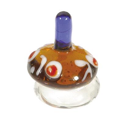 Emanuel Glass Dreidel with Stand (EM-DRG-1)