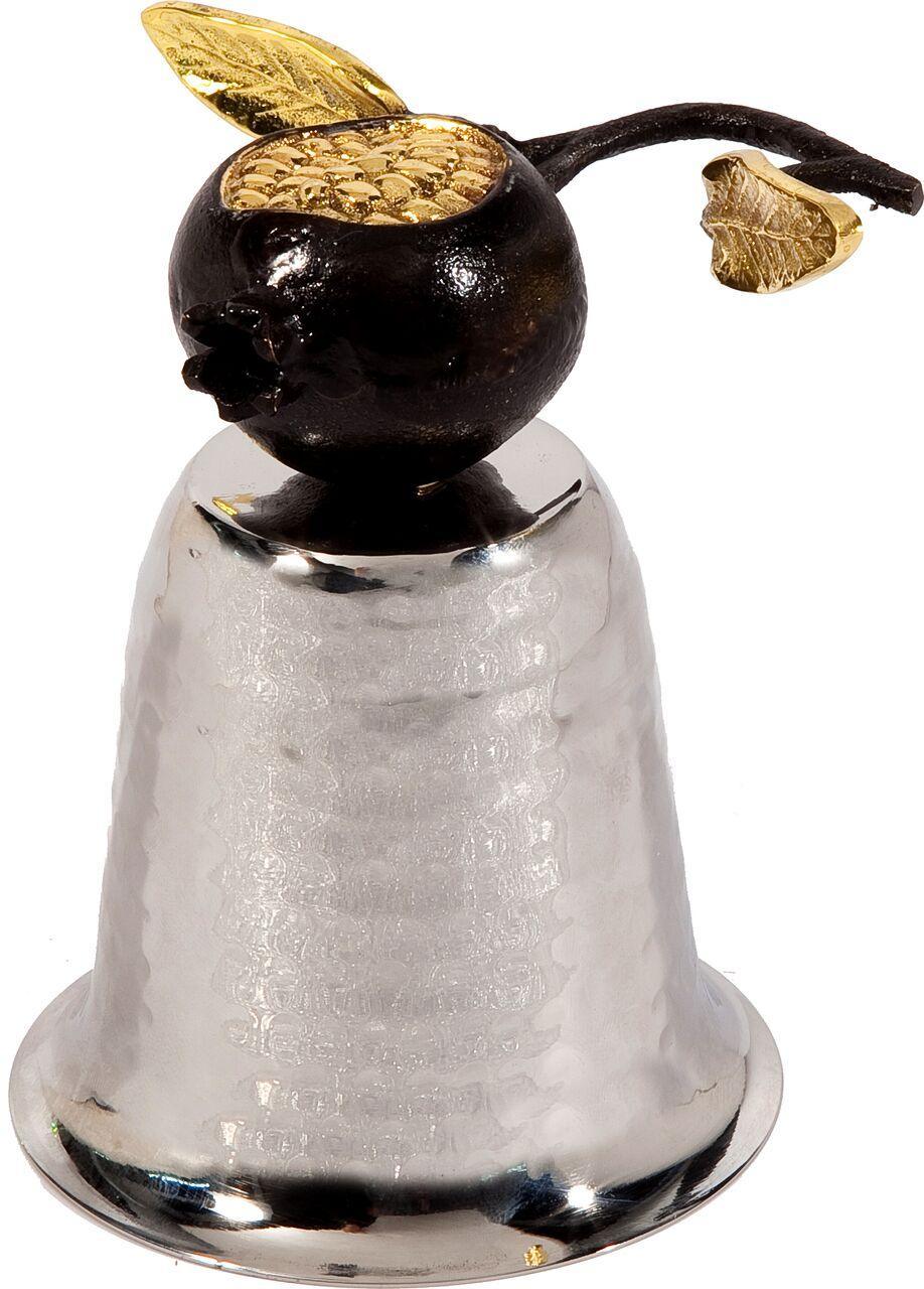 Emanuel Hammered Kiddush Cup on Pomegranate-- reversible (EM-CUV1)