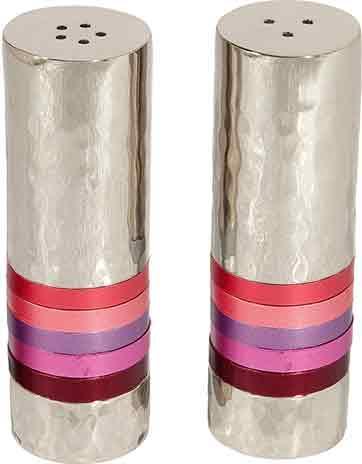 Emanuel Hammered Salt and Pepper Shaker Set- Reds (EM-SAB3)
