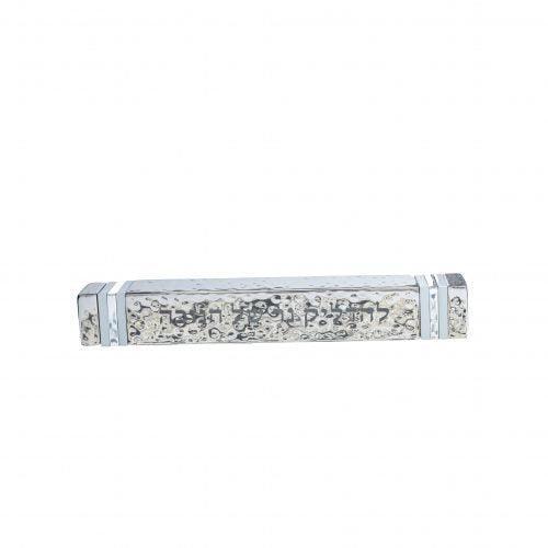 Emanuel Hammered Travel Menorah-Silver Rings (EM-TMA3)