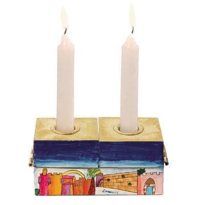 Emanuel Menorah & Shabbat Candlesticks Jerusalem (EM-HCS-1)
