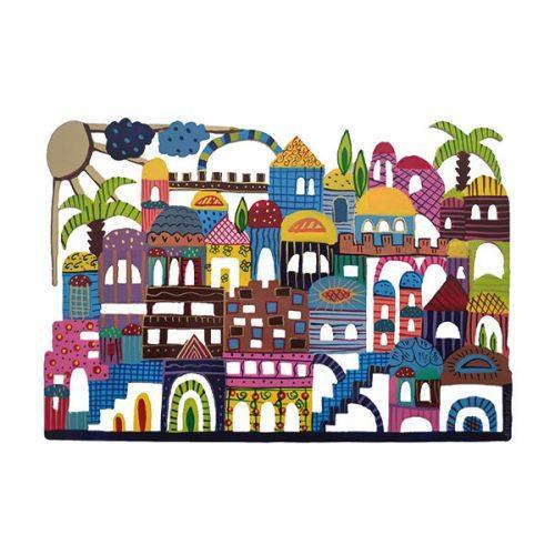 Emanuel Metal Hand Painted Wall Hanging- Jerusalem  (EM-WHJ3)