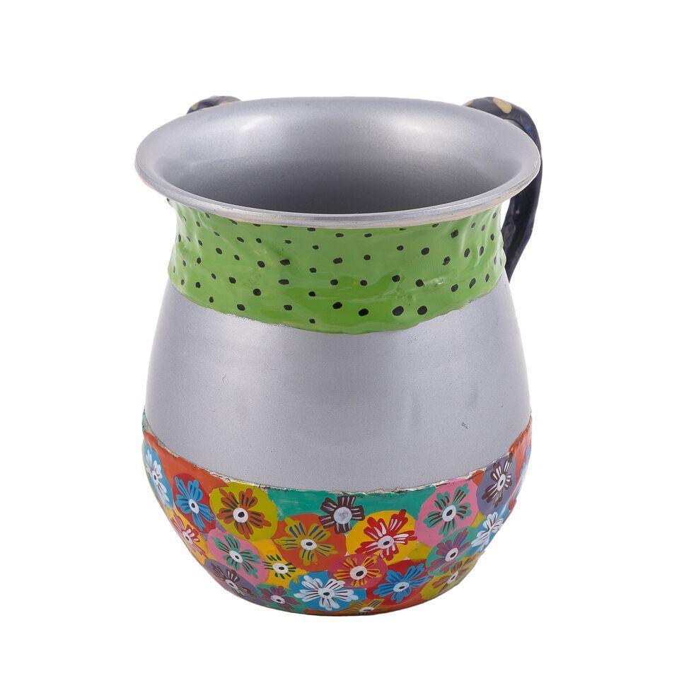 Emanuel Metal Wash Cup w/ Painted Fimo-- Multicolor (EM-NYU1)