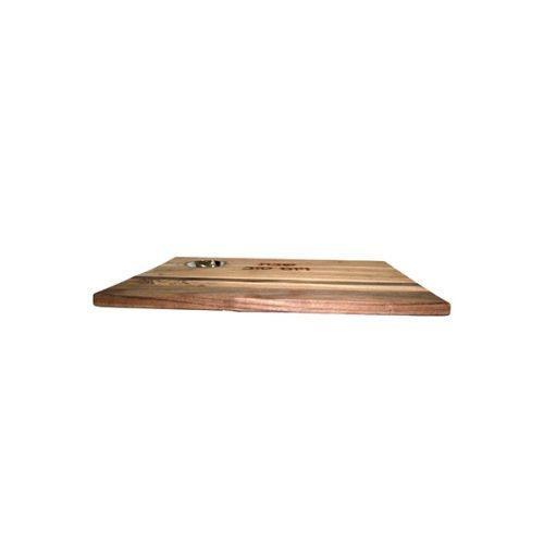 Emanuel Mixed Wood Challah Board w/ Salt Dish (EM-CBD8)