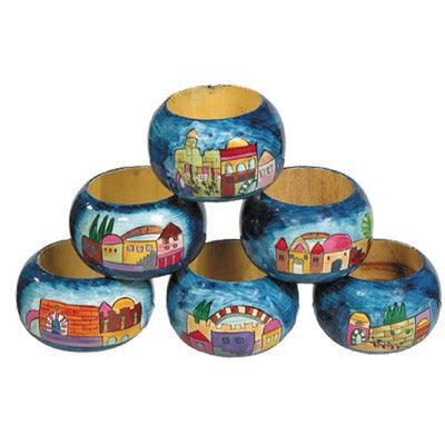 Emanuel Napkin Rings Jerusalem (set of six) (EM-RN-1)