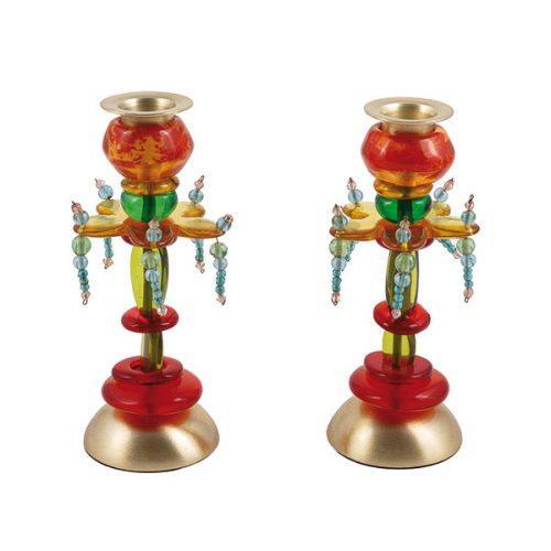 Emanuel Poly Medium Candlesticks - Flower (EM-EML13A)
