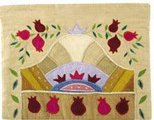 Emanuel Raw Silk Tallit Bag Pomegranate Gold (EM-TBA-11)