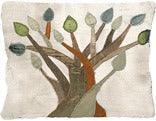 Emanuel Raw Silk Tfillin Bag Tree of Life (EM-TF-5)