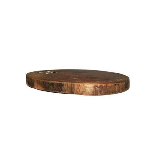 Emanuel Round Wood Challah Board w/ Salt Dish 11" (EM-CBD6)
