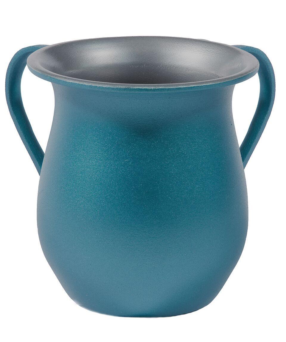 Emanuel Textured Steel Washing Cup- Blue (EM-NYH4)