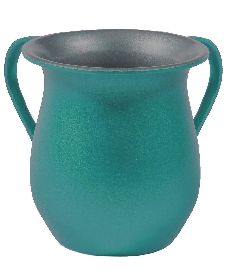Emanuel Textured Steel Washing Cup- Turquoise (EM-NYH6)
