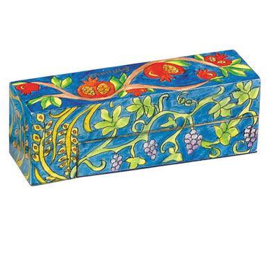 Emanuel Travel Chanukah Menorah Seven Species (EM-HTR-4)