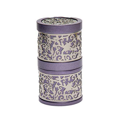 Emanuel Travel Havdallah w/ Cutout- Purple (EM-TLB4)