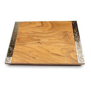 Emanuel Wood Challah Board-Lace Sides (EM-CBT1)