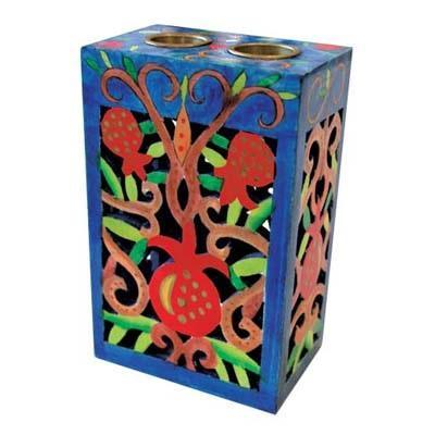 Emanuel Wooden Cutout Candlestick (EM-CSL-2)