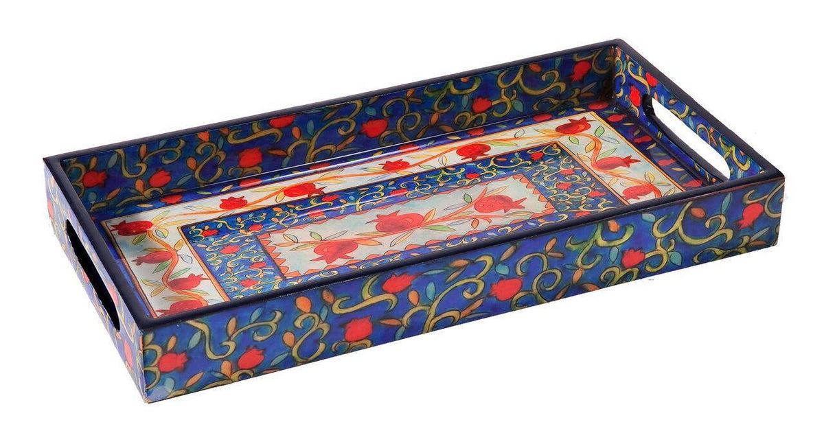 Emanuel Wooden Tray-- Pomegranates (EM-TR1)