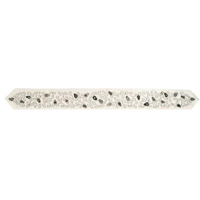 Embroidered Atara + 4 Corners Pomegranate Grey/Black (EM-ATM5D)