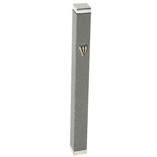 Aluminium Mezuzah 12cm- Dark Gray, witho