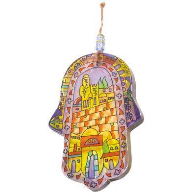 Glass Hamsa- Large 6"x4" (EM-HG)