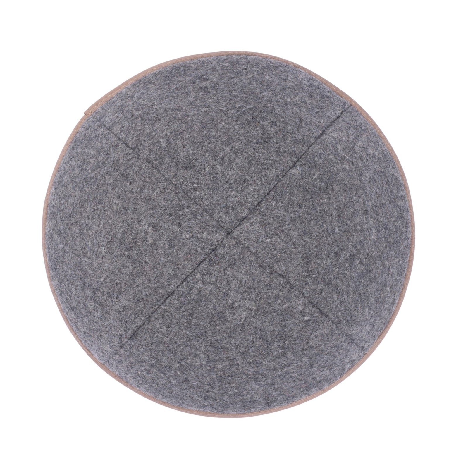 IKIPPAH WOOL W/ LEATHER RIM YARMULKE