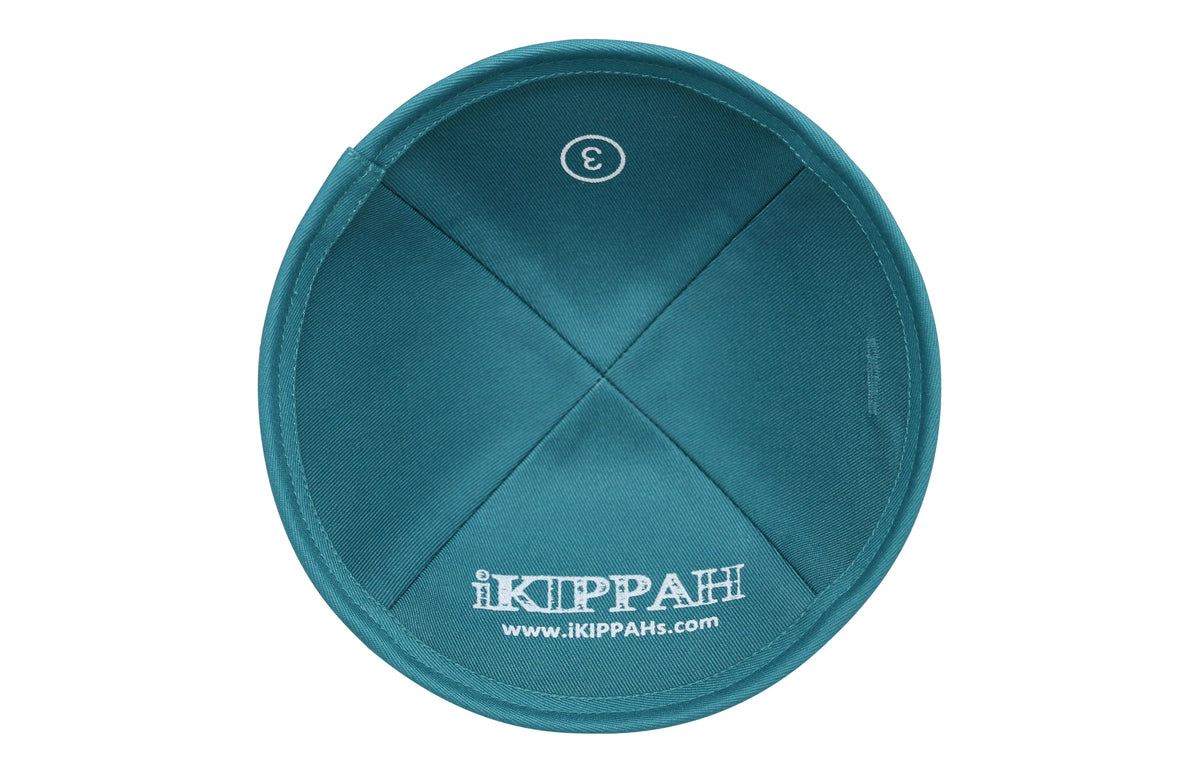 IKIPPAH PERSIAN GREEN COTTON YARMULKE