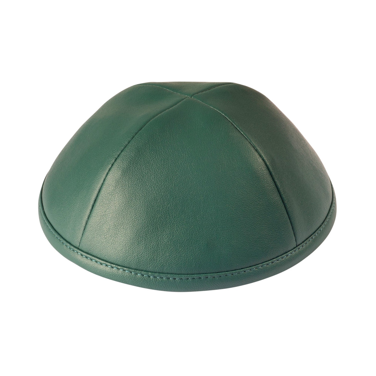 IKIPPAH GREEN LEATHER YARMULKE