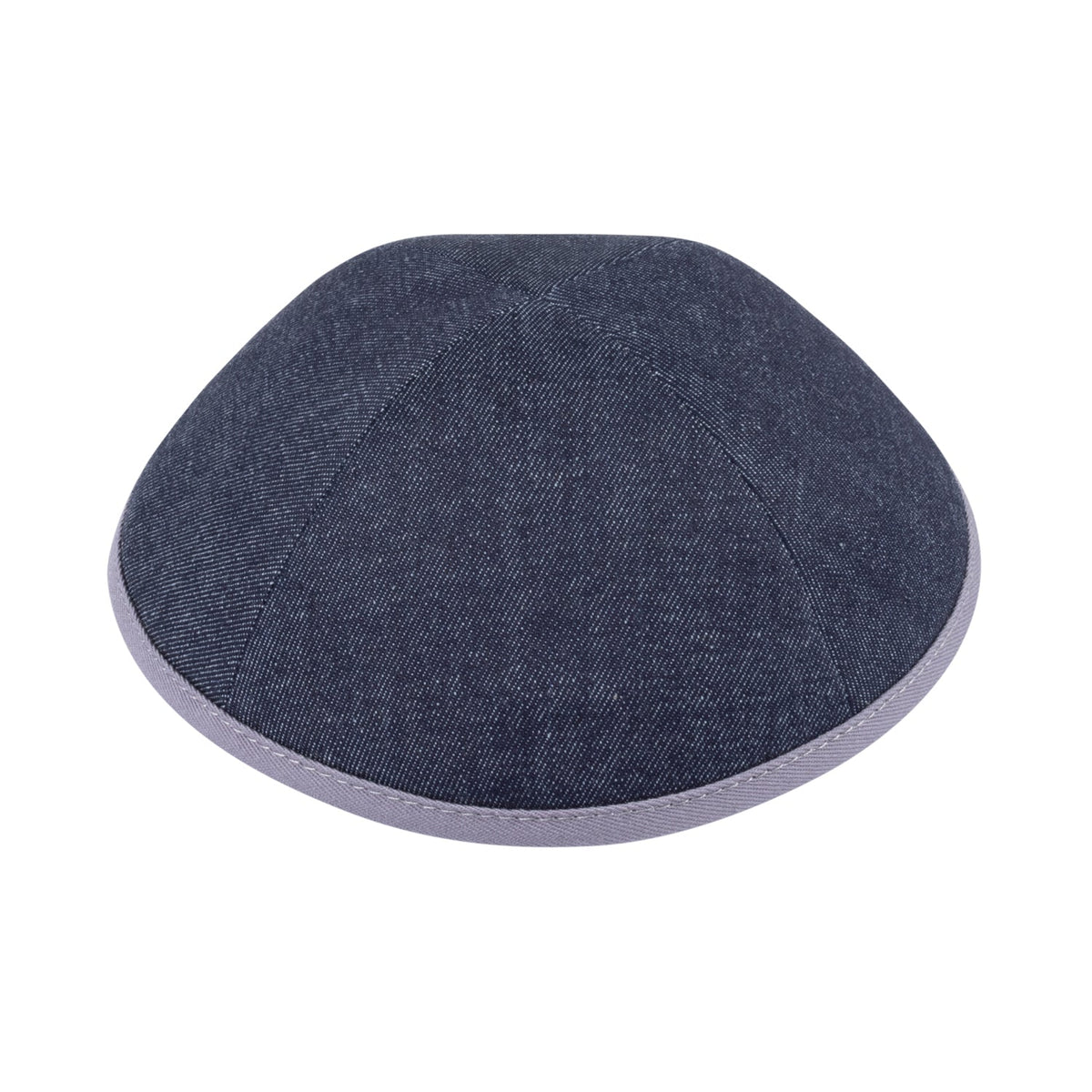 IKIPPAH DARK DENIM COLORS W/ COLORED RIM YARMULKE