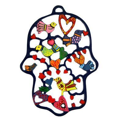 Hamsa Laser Cutout Birds & Hearts (EM-HCL-2)