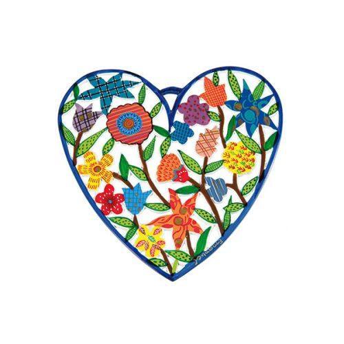 Hand Painted Metal Laser Cut Decoration-Small (EM-WHC)