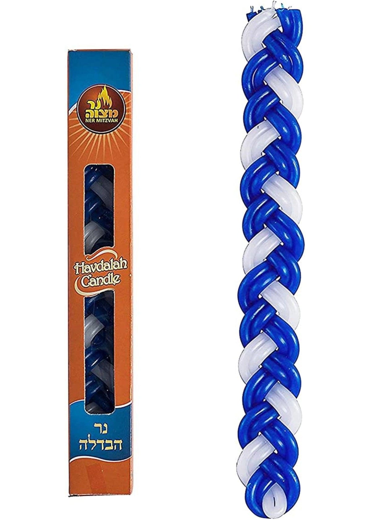 Havdalah Candle Paraffin Flat 2 color