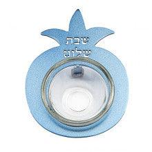 Anodized Pomegranate Glass Dish-Blue