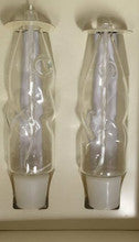 &quot;Hidariot&quot; Bulbs for Paraffin-- Tall Twisted Shape