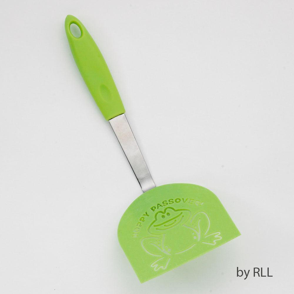 HOPPY PASSOVER FROG SPATULA, NYLON & S/S, 12", HANGTAG
